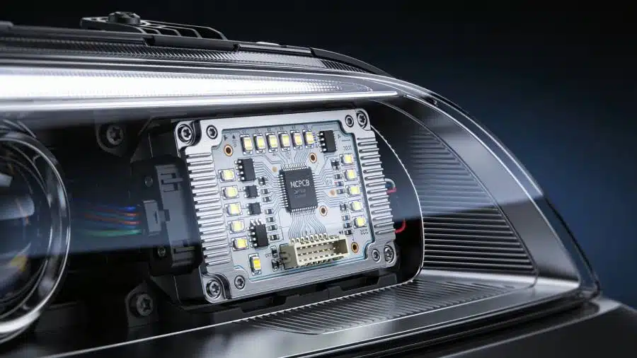 automotive metal core PCB for LED headlight module